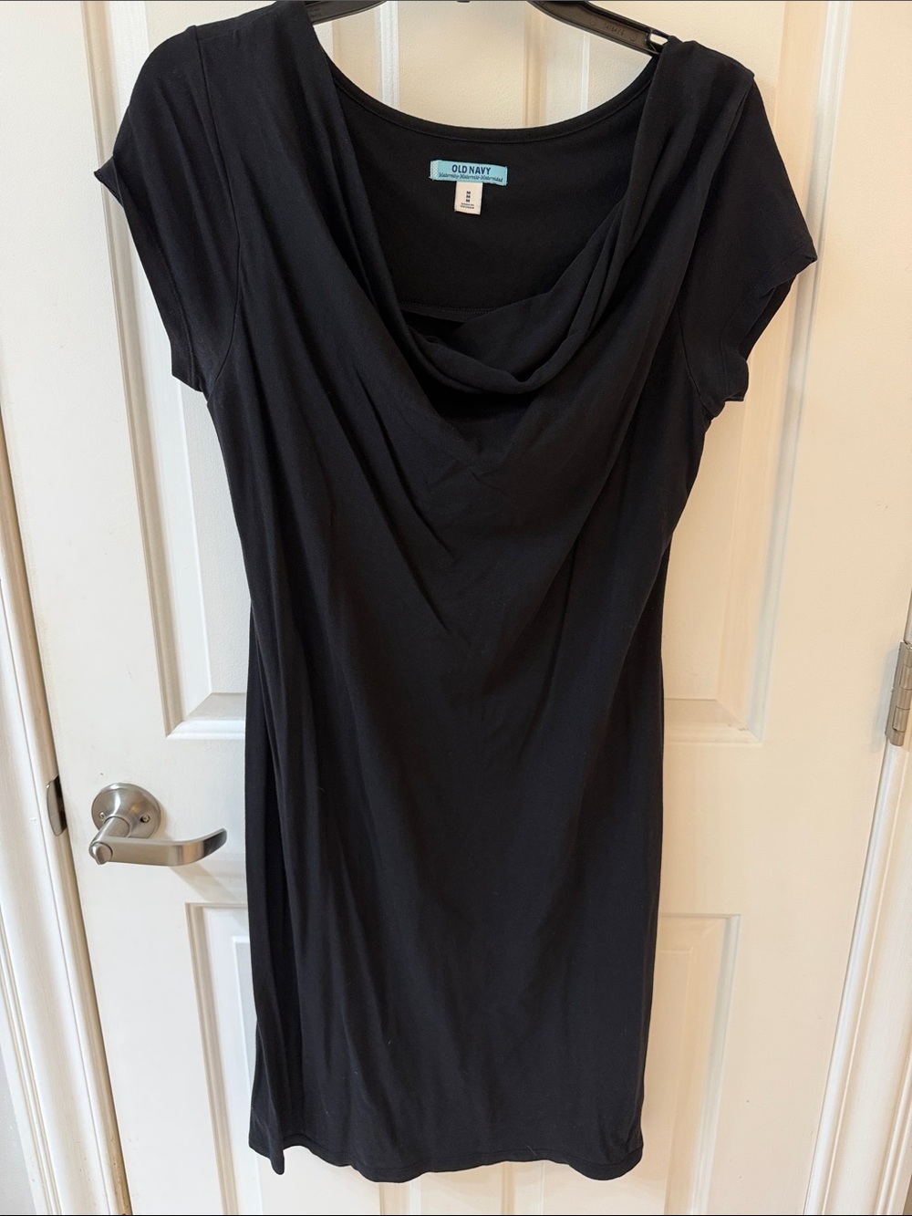 Old Navy Black Cowl Neck maternity Sheath Dress